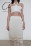 SWAYING/KNIT Pleated Skirt SW22SSB06 White